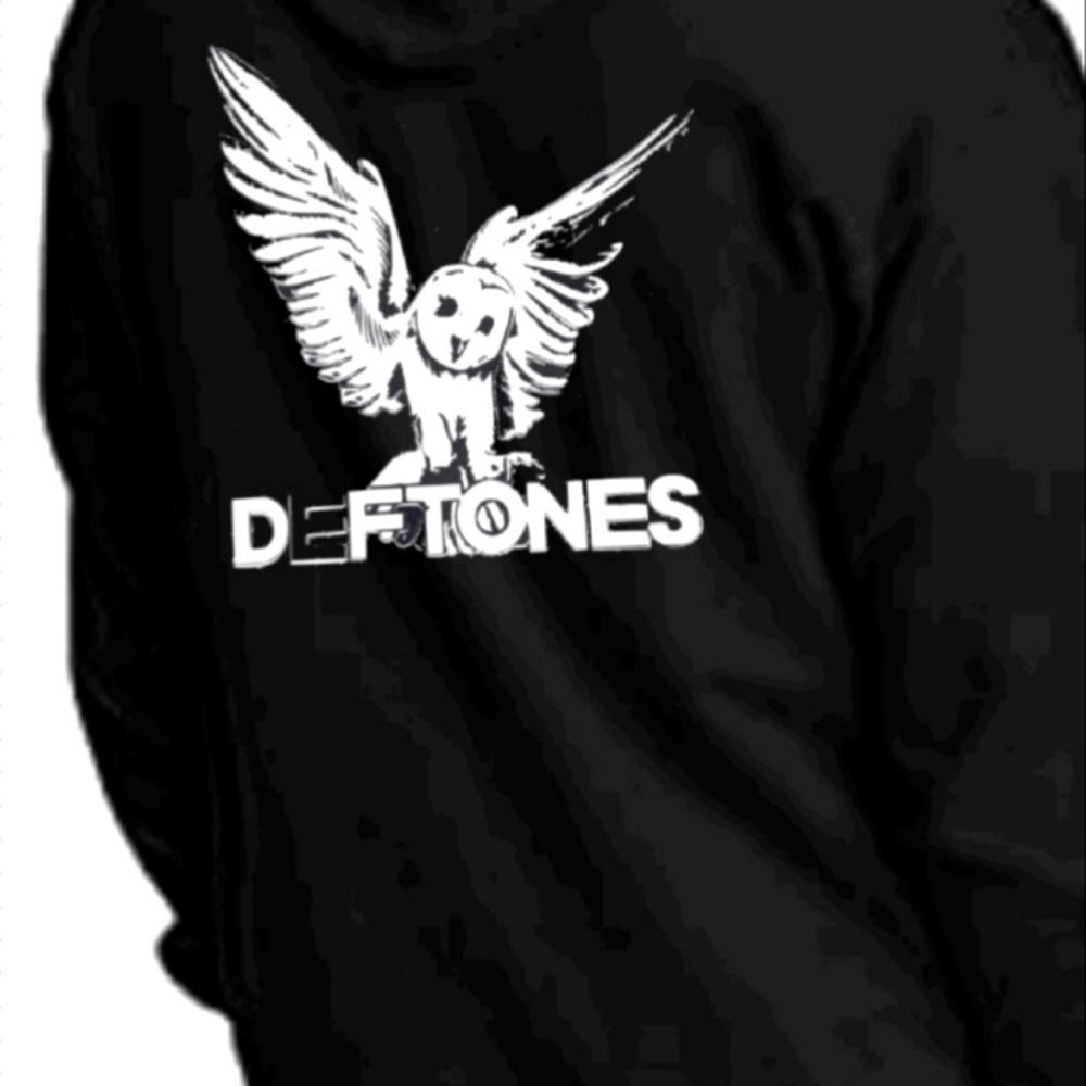 Unisex sizing Deftones owl graphic hoodie pullover